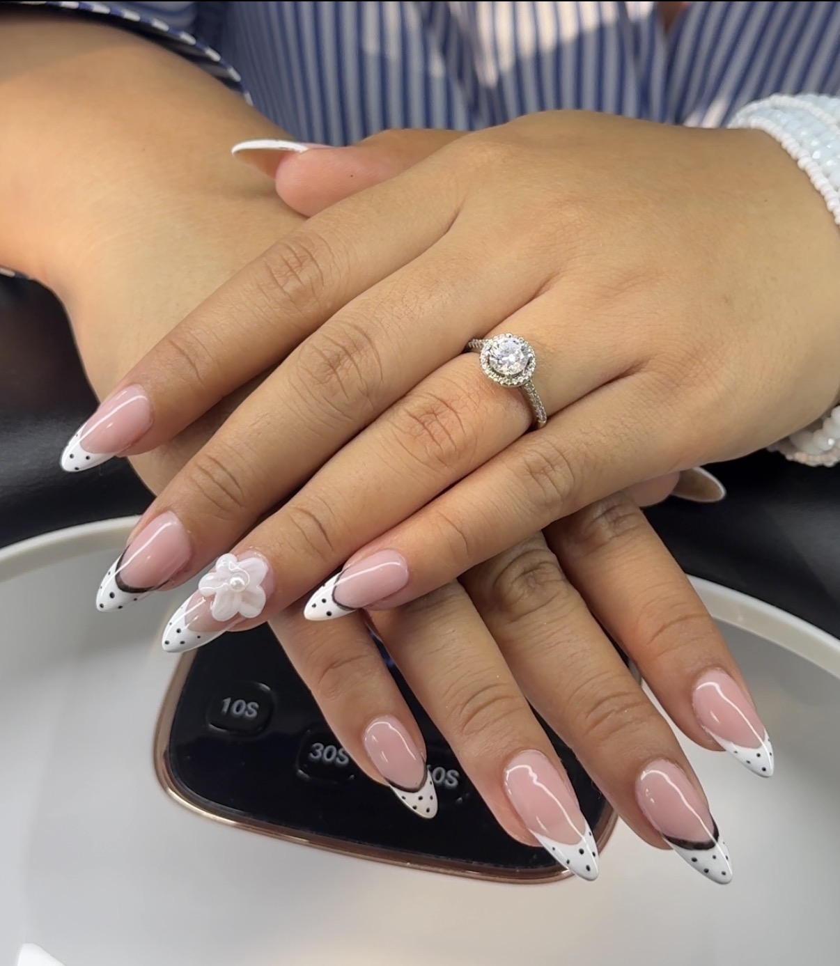 French tip artistic nails